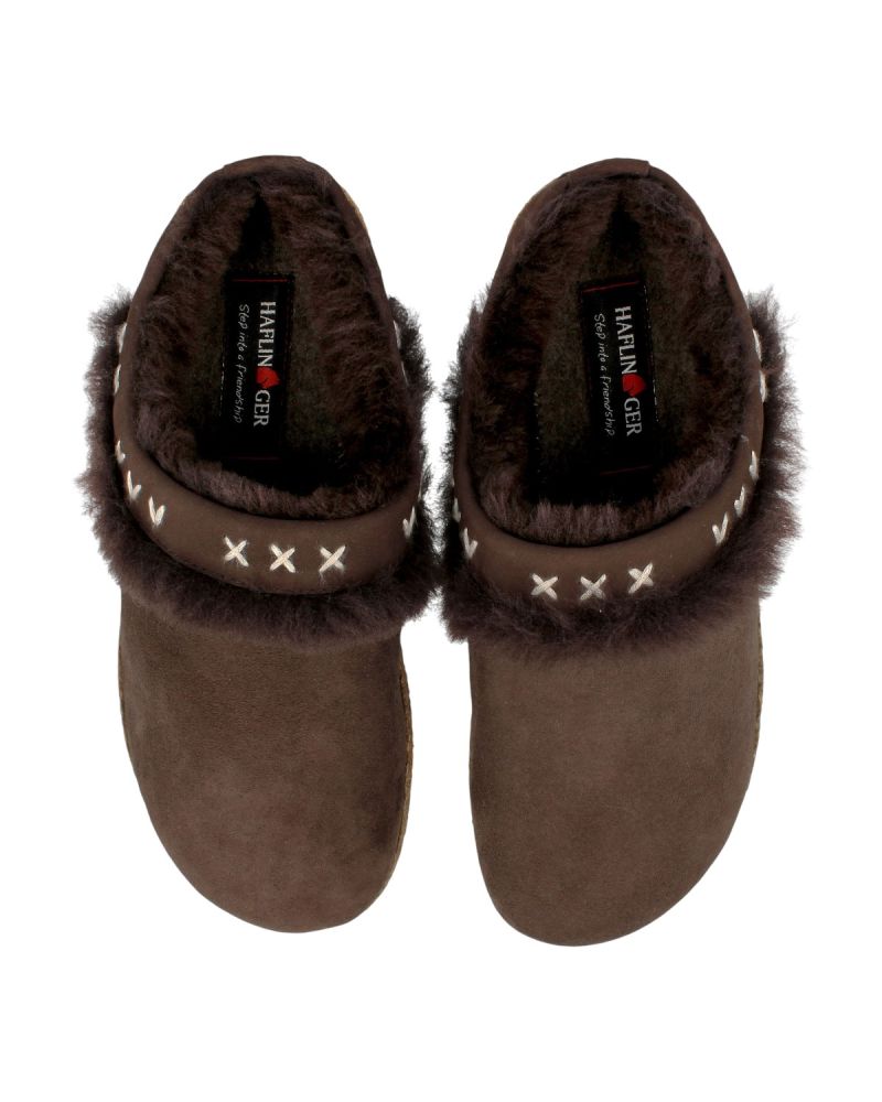 Chaussons Haflinger Lammfelclog Shetland
