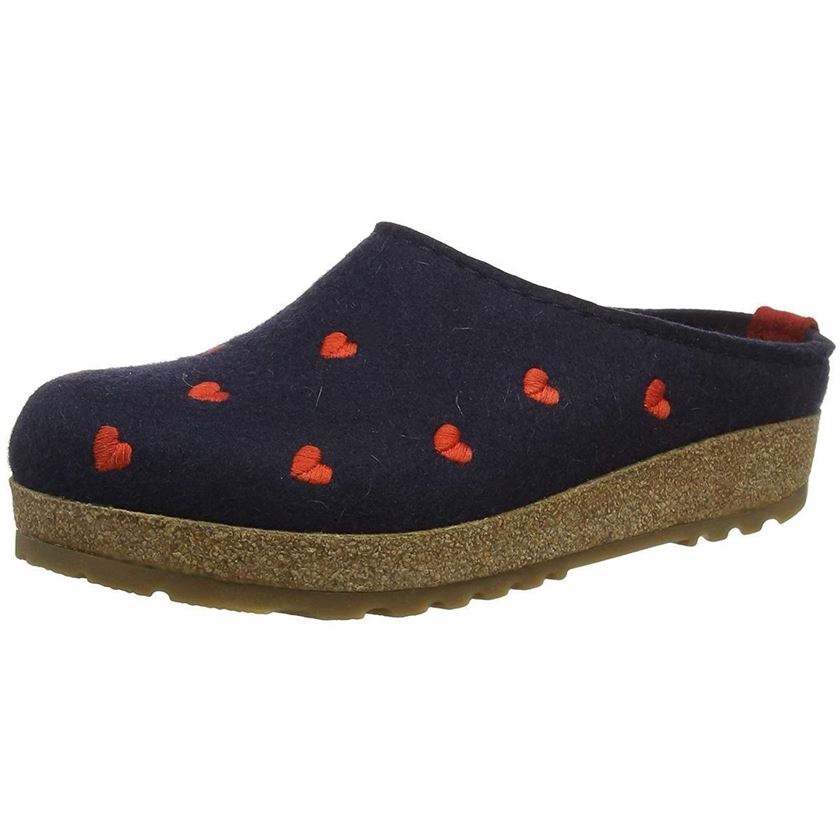 Chaussons Enfant Laine Feutrée Bottillon K2 Couleur Bleu La Marine